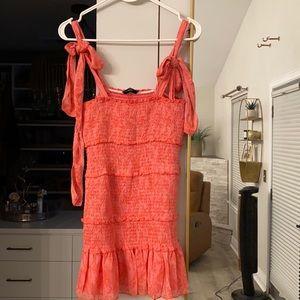NEVER WORN! Vici Small coral tie strap dress